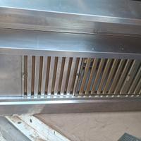 cappa acciaio inox professionale 1.80 x90