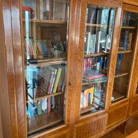 Libreria antica con vetri