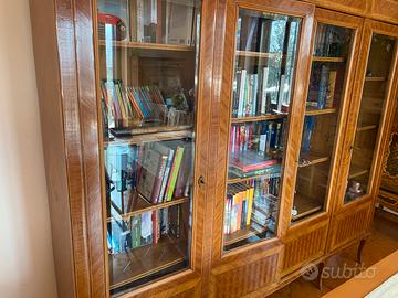 Libreria antica con vetri