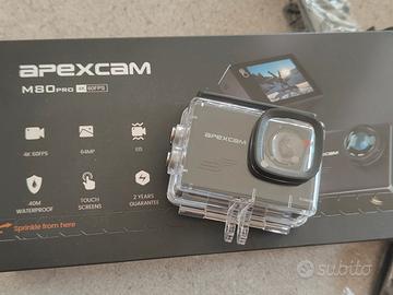 Action Cam Apexcam M80PRO 4K 64MP – EIS, Touch Scr