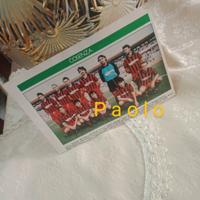 Squadra Cosenza calcio 1986 da rivista anni 80