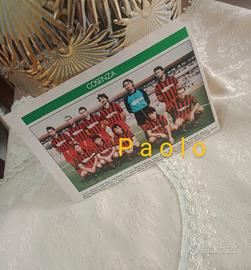 Squadra Cosenza calcio 1986 da rivista anni 80