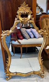 SPECCHIERA DORATA RESINA STILE BAROCCO