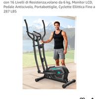 Ellitica da casa allenamento attrezzo da palestra