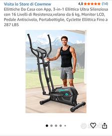 Ellitica da casa allenamento attrezzo da palestra