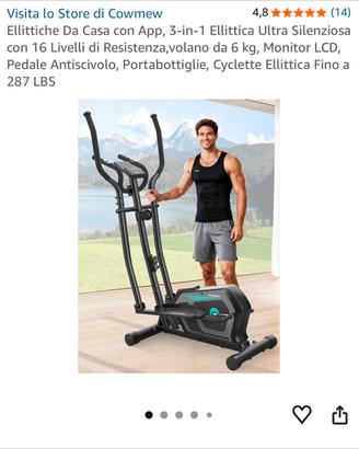 Ellitica da casa allenamento attrezzo da palestra