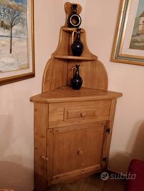 Angoliera in castagno massello 