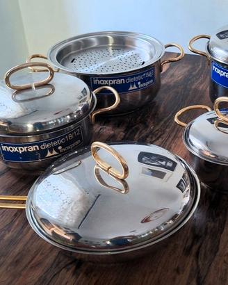 PENTOLE INOXPRAN DIETETIC 18/21  SET DI 11 PEZZI