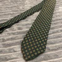 Cravatta Hermès uomo verde e nera vintage