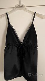 Top Zara nero corto