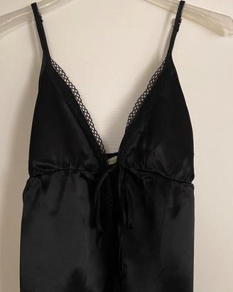 Top Zara nero corto