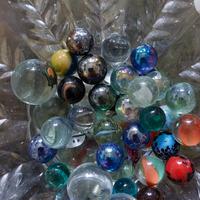 biglie in vetro+in gomma