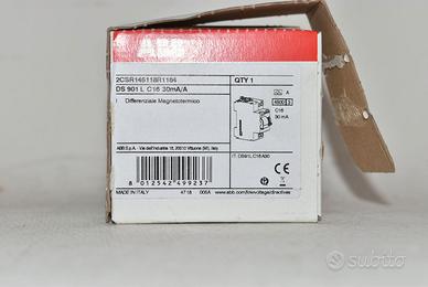 Differenziale Magnetotermico ABB DS 901 L C16 30mA