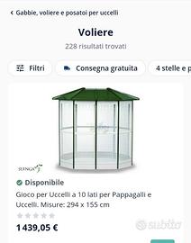 Voliera 10 lati misura 294x155