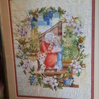 ricamo antico incorniciato 