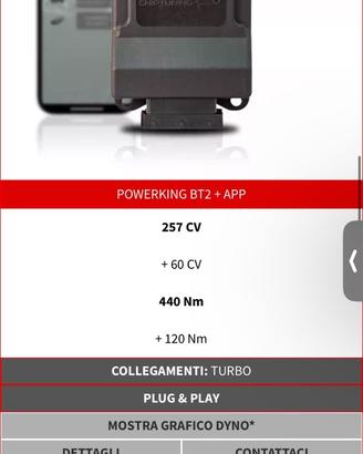 Power King bT2 centralina aggiuntiva auto