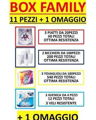 BOX Family Casalingo, 11 Pezzi+1 Omaggio.