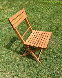 Sedia in legno pieghevole