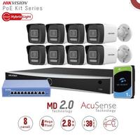 Kit di videosorveglianza IP PoE con 8 telecamere