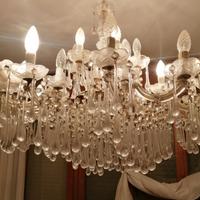 lampadario in vetro di Murano