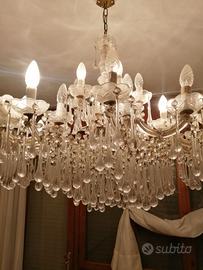 lampadario in vetro di Murano