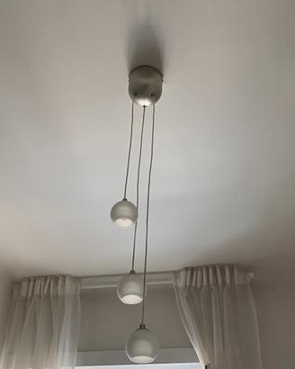Lampadario con faretti