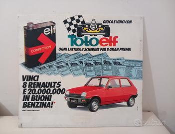 Cartello pubblicitario TotoElf Competition Renaul