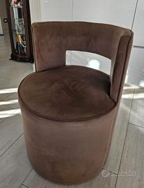 4 poltrone - sedie in velluto  