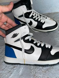Air jordan 1 high bianche nere blu taglia 43 nuove