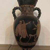 Riproduzione vaso arte etrusca in terracotta