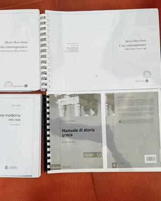 Cinque manuali Storia moderna e contemporanea