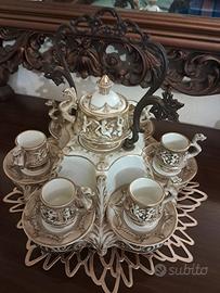 servizio da caffè  capodimonte barocco anni 70