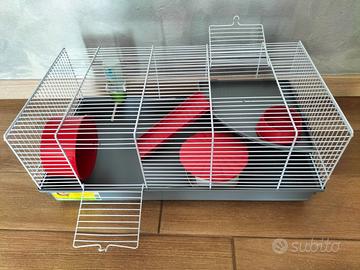 Gabbia per criceti completa di accessori