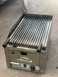 FRY TOP Griglia a pietra lavica Fimar a gas