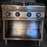 Cucina professionale a gas 4 fuochi