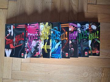 Manga Akame ga Kill 1–8 lotto completo