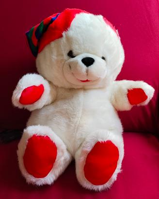 Orso bianco di peluche.