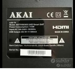 Smart tv Akai AKTV5036S UHD ricambi