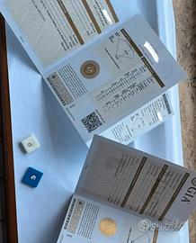 COPPIA DIAMANTI NATURALI GIA 1.22ct TAGLIO CUSCINO