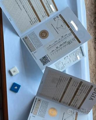 COPPIA DIAMANTI NATURALI GIA 1.22ct TAGLIO CUSCINO