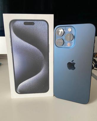 Iphone 15 pro max blu 255 gb