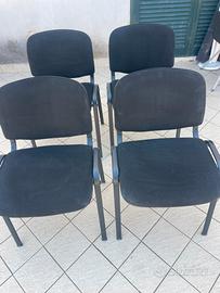 Quattro sedie conferenze x ufficio