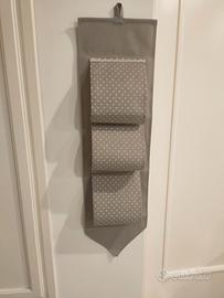 Porta carta igienica in tessuto a pois