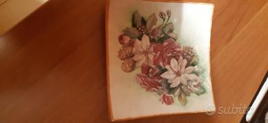 svuotatasche fai da te motivo floreale 