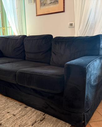 Divano nero velluto