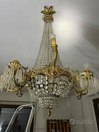 LAMPADARIO VINTAGE GOCCE PENDENTI