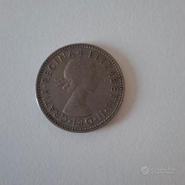 Moneta 1 shilling Elizabeth II 1955
