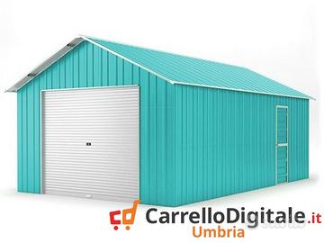 Baracca cantiere 438x724 con saracinesca azzurro