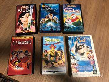 Videocassette VHS cartoni animati vari