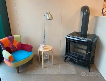 Stufa a legna in ghisa smaltata 4 stelle